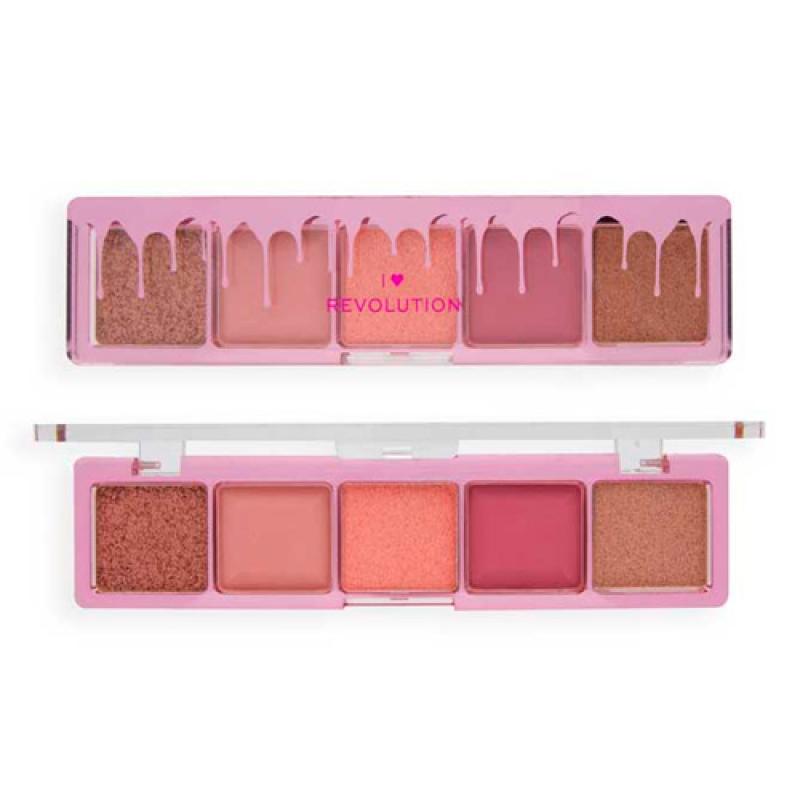 REVOLUTION I HEART ПАЛЕТКА ТЕНЕЙ ДЛЯ ВЕК MINI CHOCOLATE SHADOW PALETTE Raspberry Fool