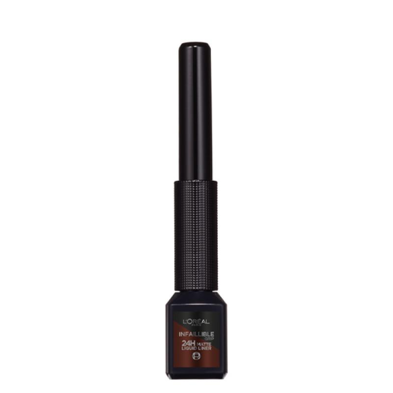 L'Oreal Paris матовая подводка для глаз Matte Signature, оттенок 03, коричневый, Каштановый