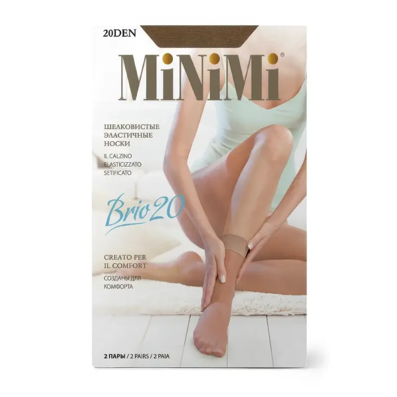 Носки жен. Minimi calz. BRIO 20 Mini BRIO 20 носки (2 пары) Daino 0