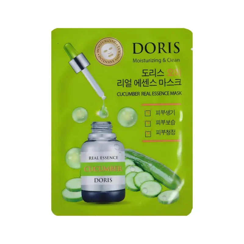 JiGOTT DORIS Тканевая маска CUCUMBER REAL ESSENCE MASK