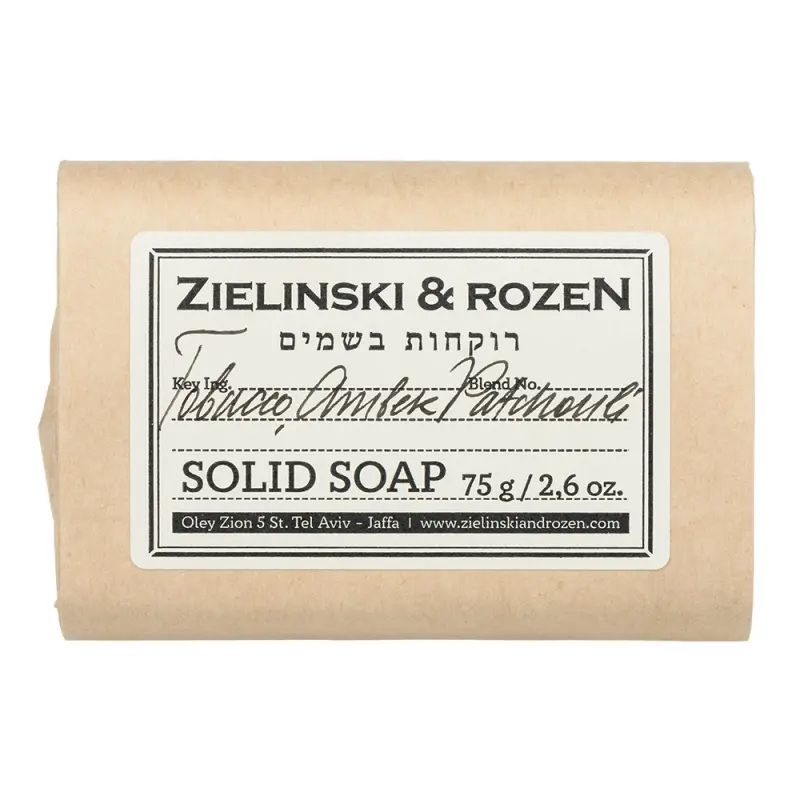 Zielinski & Rozen Твердое мыло Табак, Амбра, Пачули (75гр)
