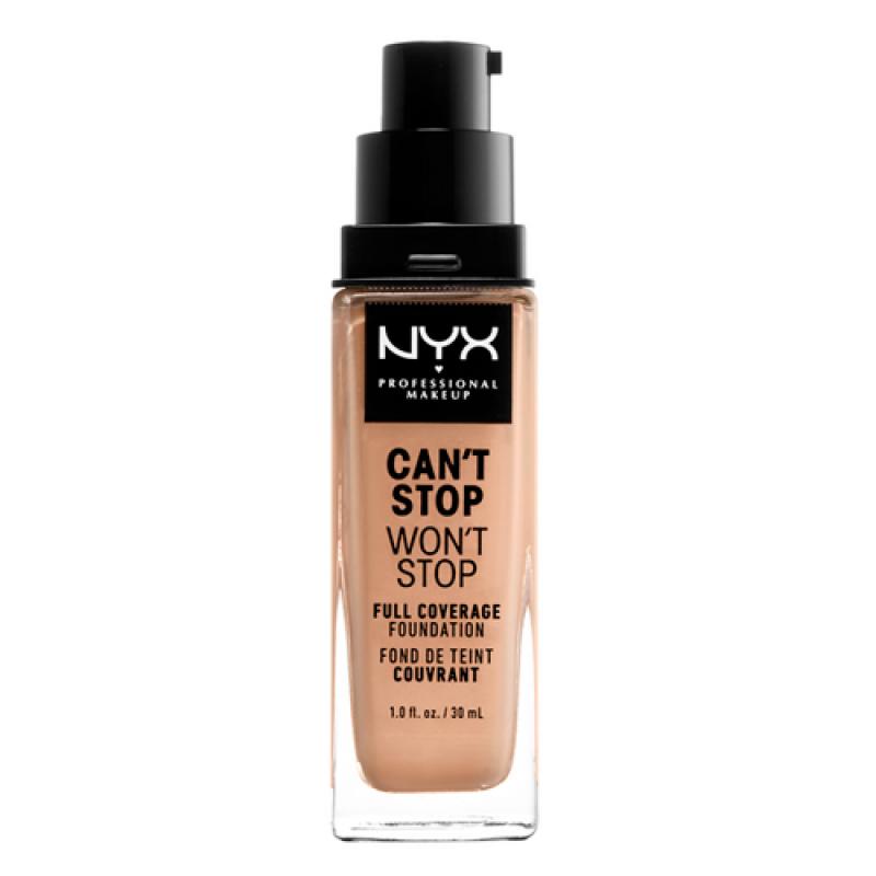 NYX PM Стойкая тон-ная осн Can’t Stop Won’t Stop Full Coverage Foundation, №09, M Olive 30 мл