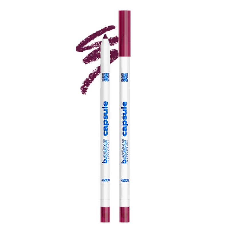7DAYS B.COLOUR PRO CAPSULE Карандаш для губ стойкий 2в1 / N208, 0,5 г