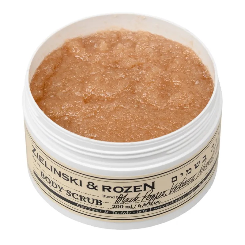 Zielinski & Rozen  Body scrub Black pepper, Amber, Neroli   Скраб для тела Черный перец, Амбра, Нероли 200мл