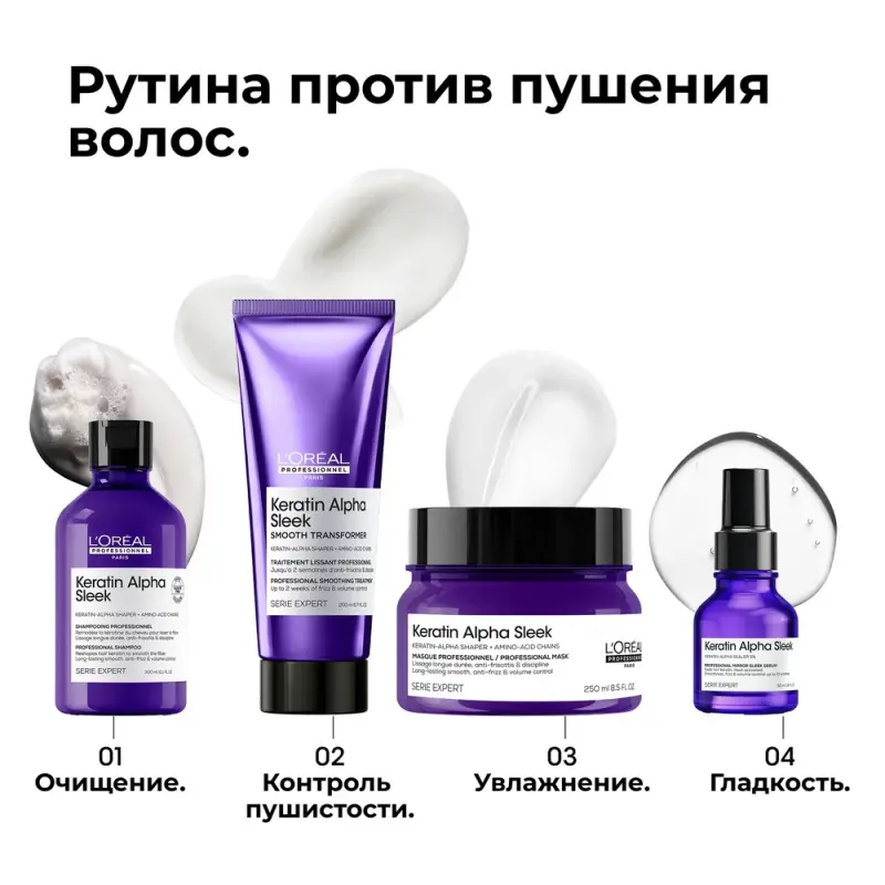 L'Oreal Professionnel Кератин Альфа Сыворотка для выпрямления волос 50мл