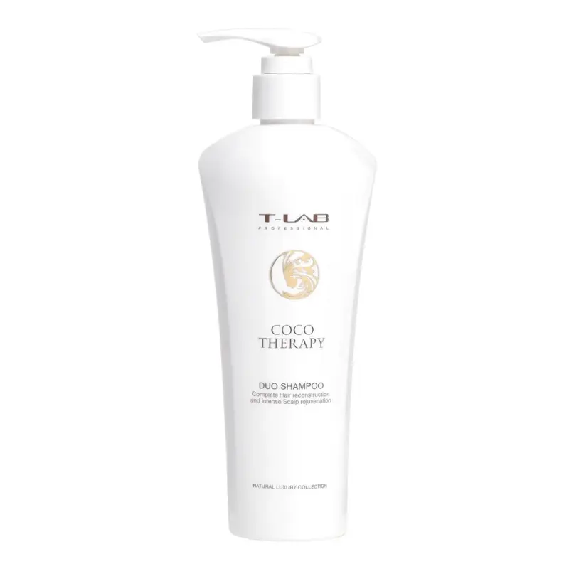 Шампунь T-LAB Professional Coco Therapy Duo Shampoo для полной реконструкции волос и интенсивного омоложения 300 мл