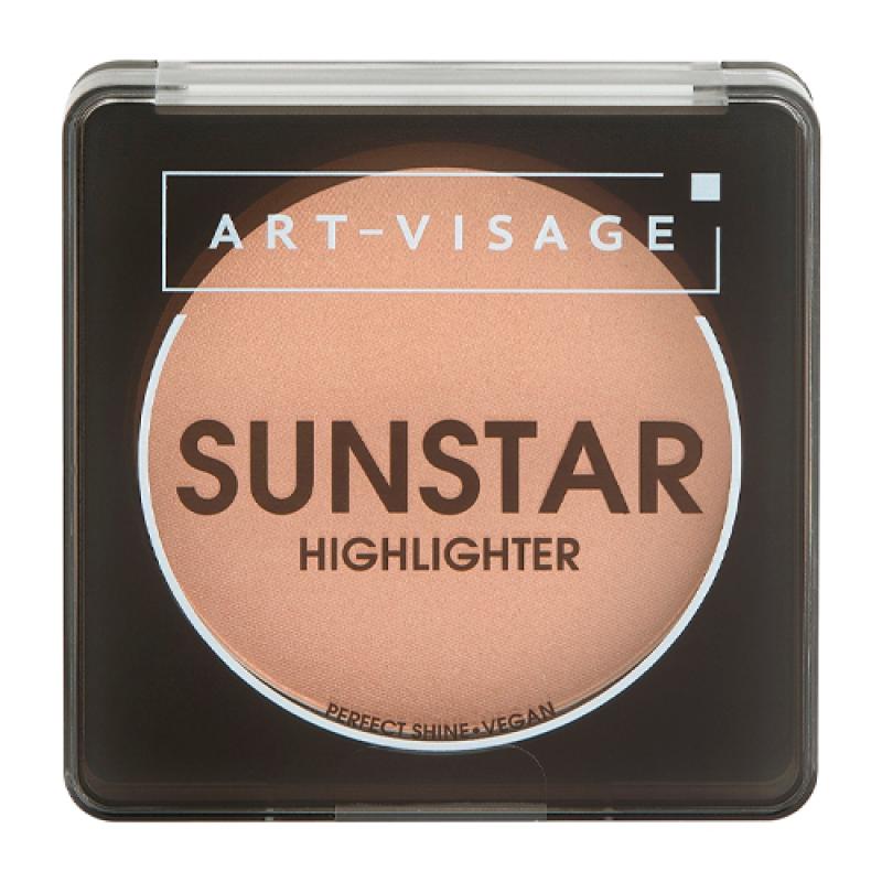 Art Visage Хайлайтер пудровый SUNSTAR 102 peach beige