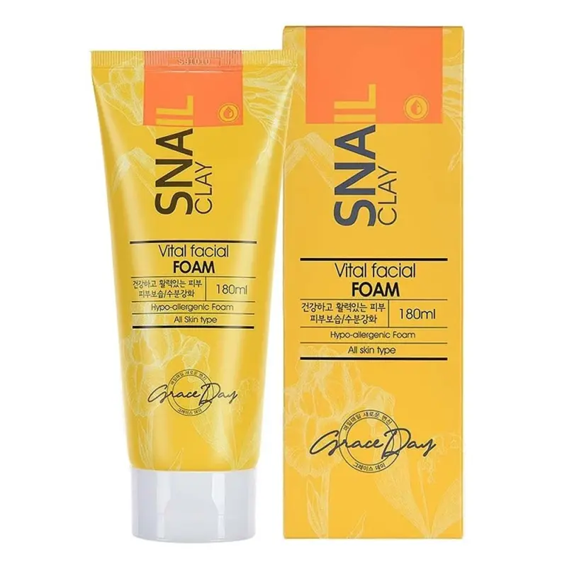 GRACEDAY SNAIL CLAY VITAL FACIAL FOAM