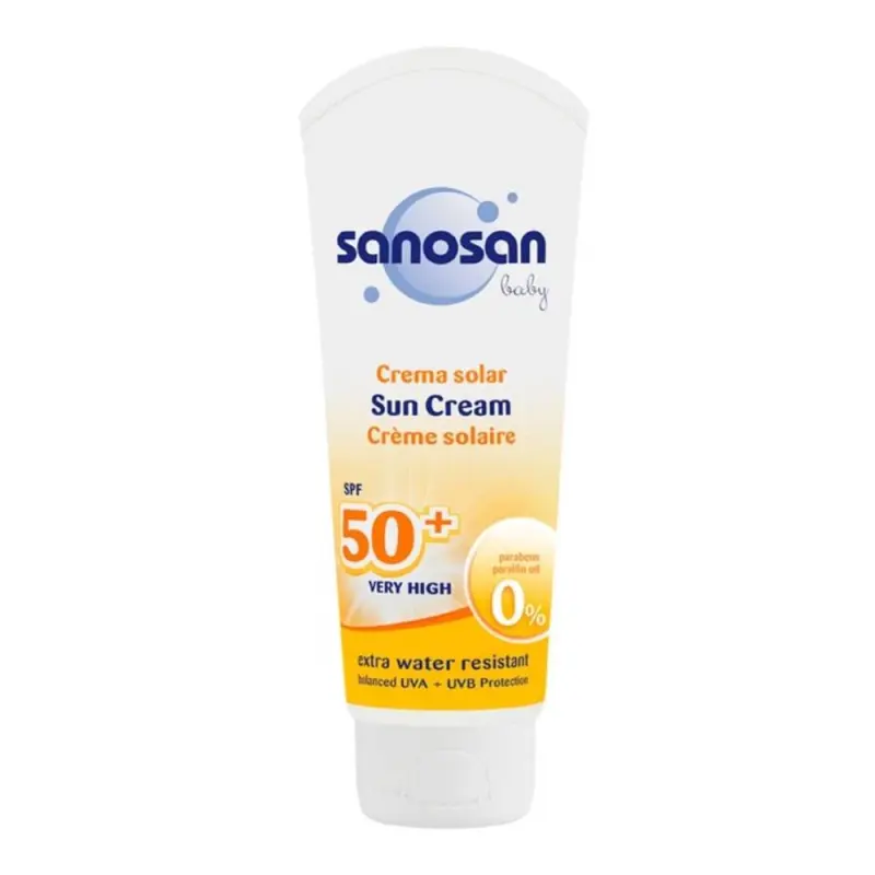Солнцезащитный детский крем SPF 50+ Sanosan, 75 мл Baby Sun Cream SPF 50+, 75 ml