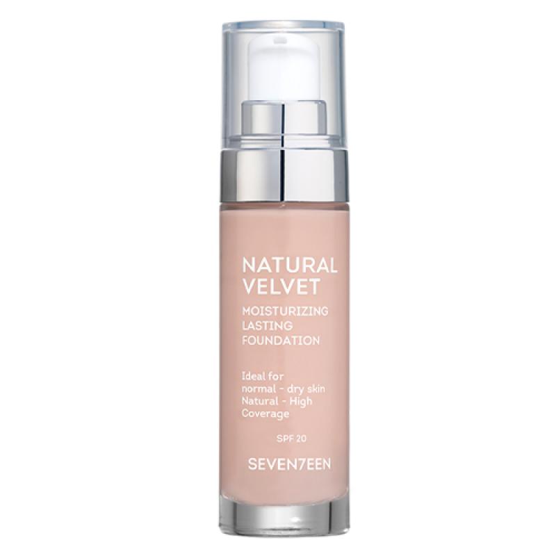 Seventeen Тональный крем длительного действия NATURAL VELVET MOISTURIZING LASTING FOUNDATION, т.5