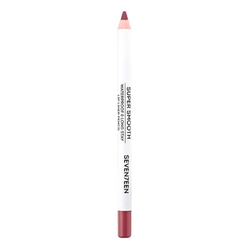 Seventeen Cosmetics Карандаш д/губ т.05 водостойкий с витам. Е Super Smooth W/P Lip Liner Персиковый
