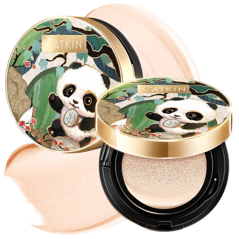 CATKIN PANDA LAND COVERAGE CUSHION BB-крем Кушон C01 Fair 15г