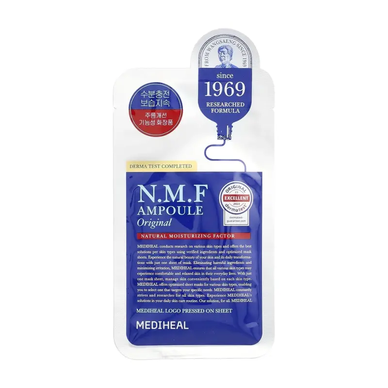 MEDIHEAL THE N.M.F AMPOULE MASK ORIGINAL Ампульная увлажняющая маска для лица 27 мл