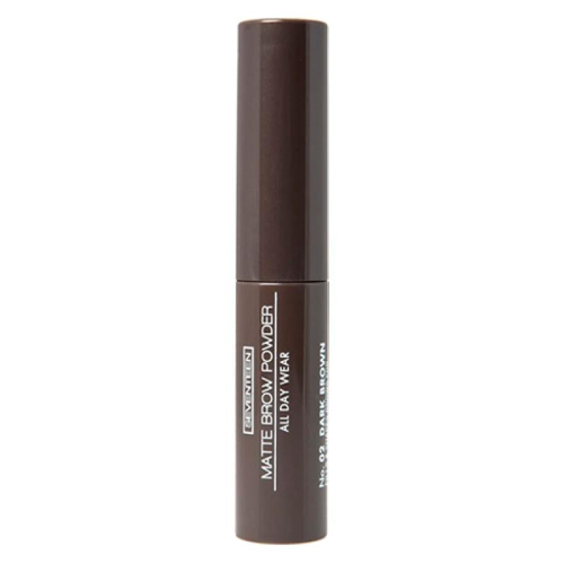 Seventeen Тени-пудра для бровей с матовым эффектом MATTE BROW POWDER ALL DAY WEAR т.02 т.коричневый