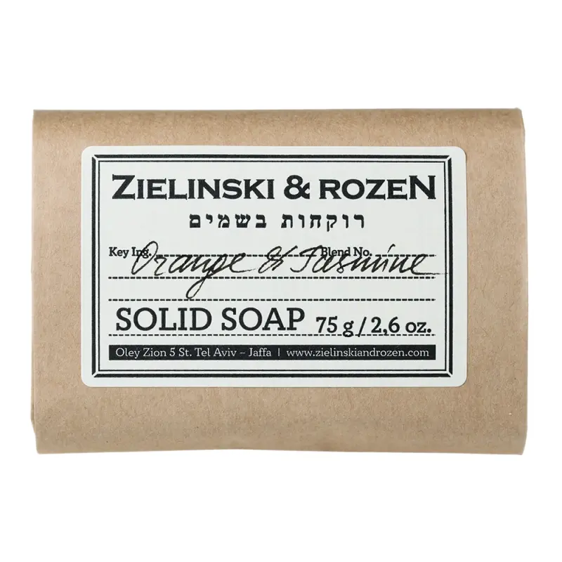 Zielinski & Rozen  Solid soap Orange, Jasmine, Vanilla  Твердое мыло Апельсин, Жасмин, Ваниль 75гр