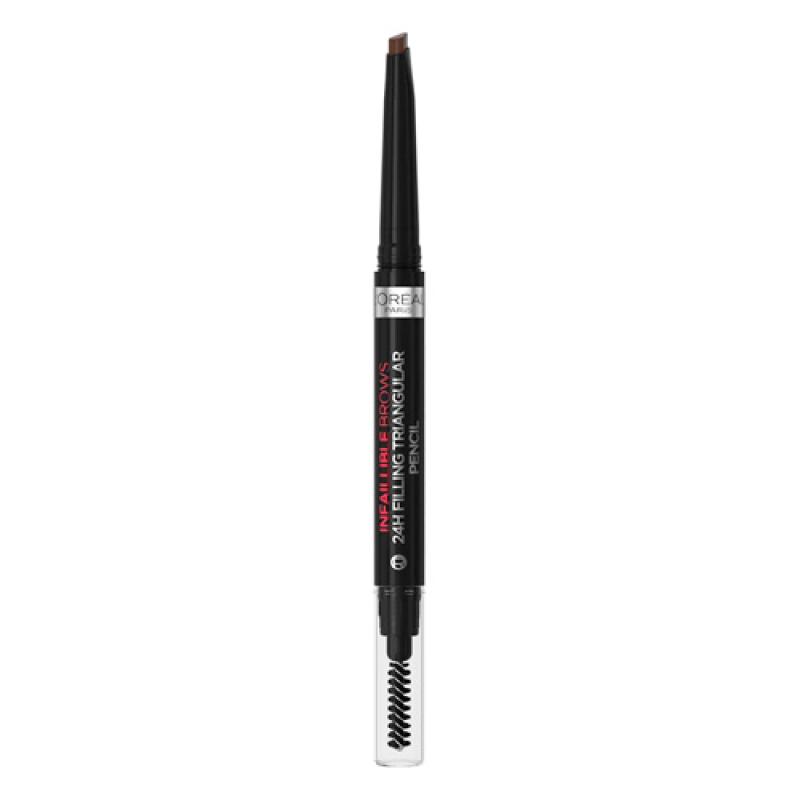 L'oreal Карандаш для бровей Brows Triangular Pencil, оттенок 3.0, темно-коричневый