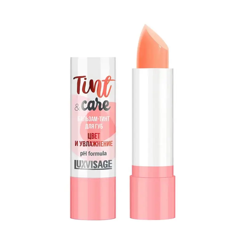 LUXVISAGE Бальзам-тинт для губ Tint & care pH formula цвет и увлажнение, тон 02, 3,9 г