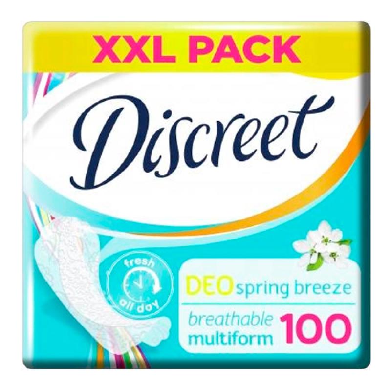 DISCREET Liners Deo Spring Breeze Ежедневные прокладки 100 шт