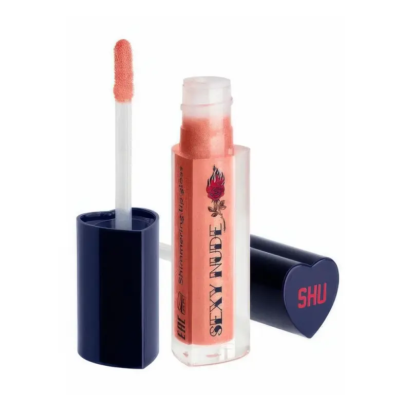 SHU БЛЕСК ДЛЯ ГУБ МЕРЦАЮЩИЙ SEXY NUDE МАРКИ SHU №450 нежный розовый
