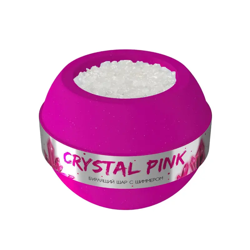 Fabrik Шар для ванны бурлящий Crystal Pink 210 гр