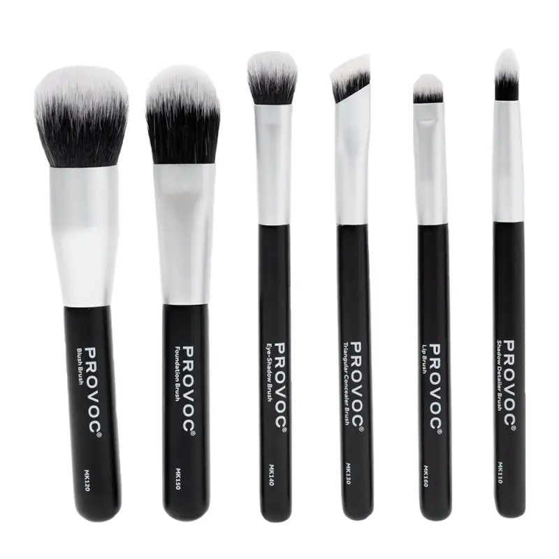 PROVOC Brush Mini Makeup Set 6pcs Кисти для макияжа BRMST