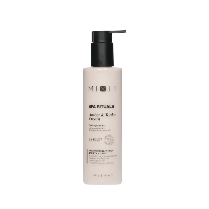 MIXIT Увлажняющий крем для рук и тела MIXIT Spa Rituals Amber & Tonka Cream 250мл