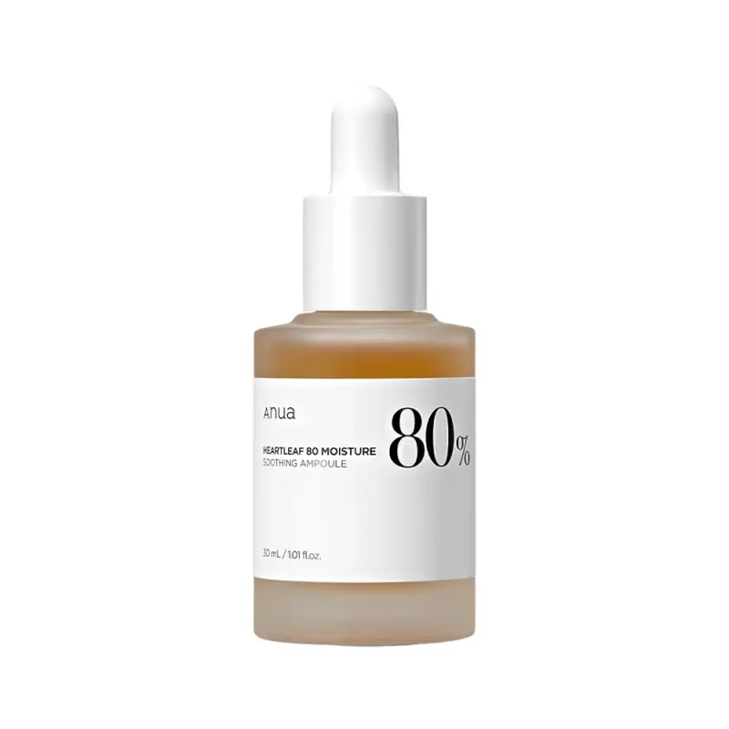 ANUA HEARTLEAF 80% SOOTHING AMPOULE Успокаивающая ампульная сыворотка с 80% экстракта houttuynia cordata 30ml