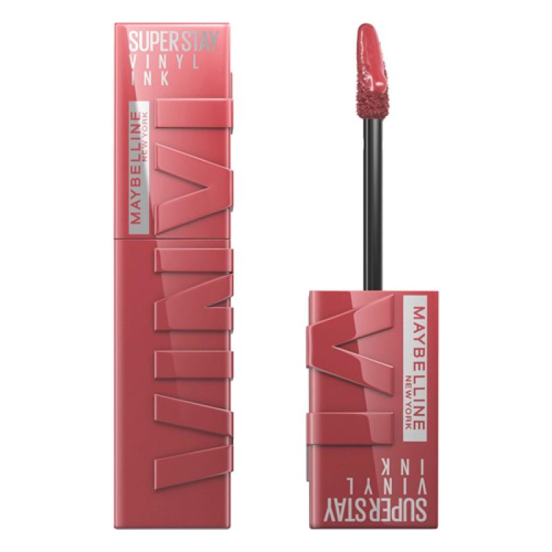 Maybelline Жидкая глянцевая помада Super Stay® Vinyl Ink, оттенок 40 Остроумный