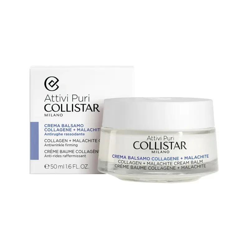 COLLISTAR ATTIVI PURI COLLAGEN + MALACHITE CREAM BALM Питательный крем-бальзам с коллагеном и малахитом 50 ml