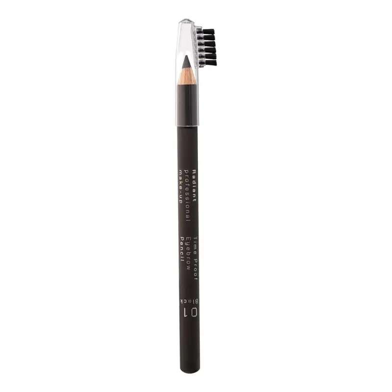 RADIANT  TIME PROOF EYEBROW PENCIL No 1 - BLACK Карандаш для бровей Time Proof Eyebrow Pencil, т. 1 черный