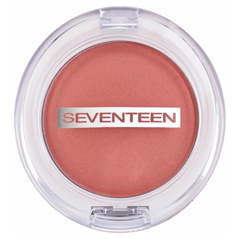 Seventeen Румяна компактные перламутровые  No 1  темно розовый