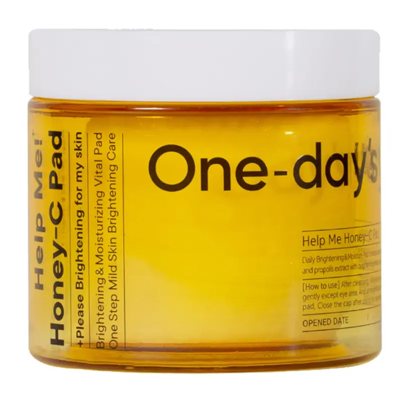 ONE DAYS YOU HELP ME HONEY-C PAD Тонер пэды с экстрактом прополиса 60 шт рефил