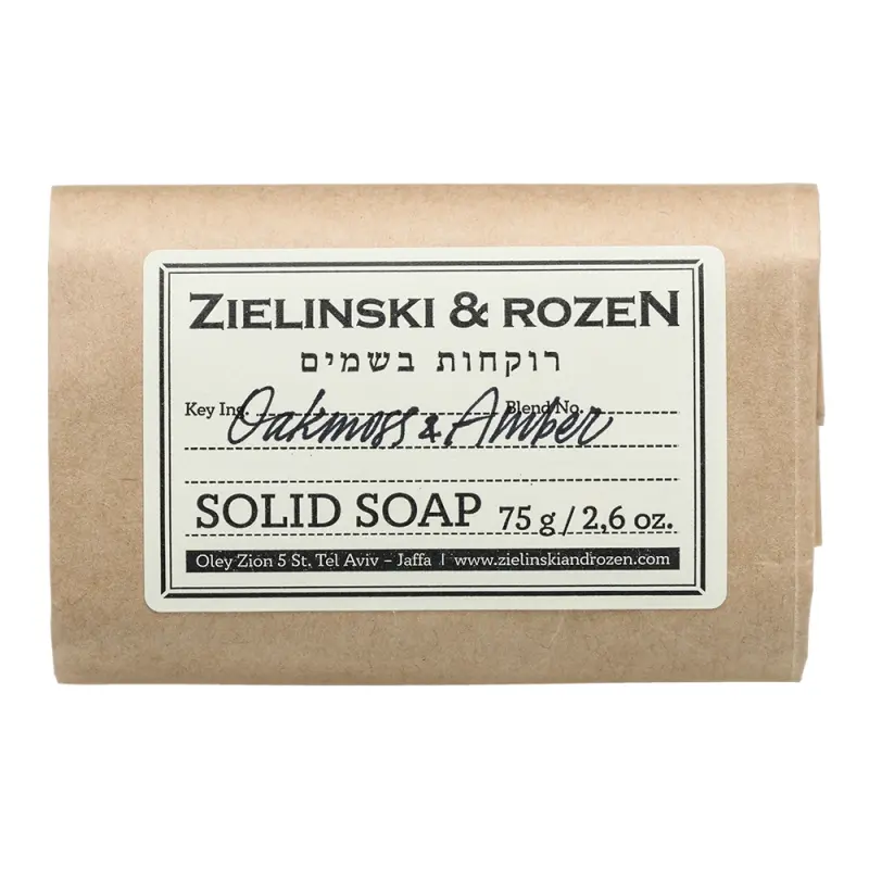 Zielinski & Rozen  Solid soap 111 Oak moss, Amber  Твердое мыло 111 Дубовый мох, Амбра 75гр
