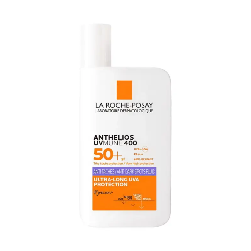 LA ROCHE-POSAY АНТГЕЛИОС UVMUNE 400 ФЛЮИД ПРОТИВ ПИГМЕНТАЦИИ SPF50+ 50МЛ