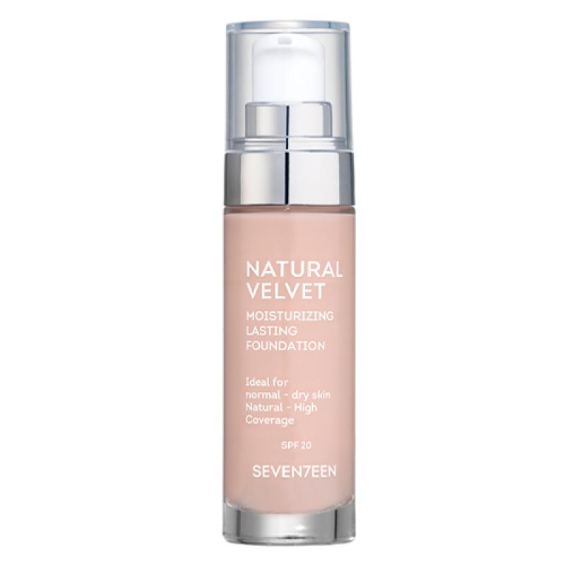 Seventeen Тональный крем длительного действия NATURAL VELVET MOISTURIZING LASTING FOUNDATION, т.3