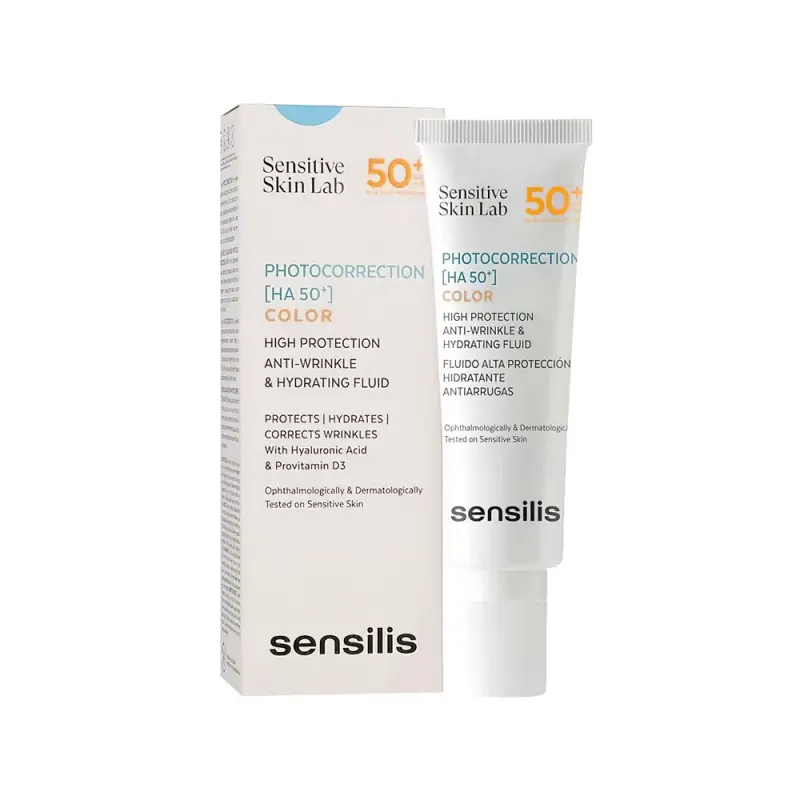 SENSILIS PHOTOCORRECTION [HA 50+] COLOR ) 50 ML NEW (тональный СПФ-флюид с гиалуроновой кислотой)