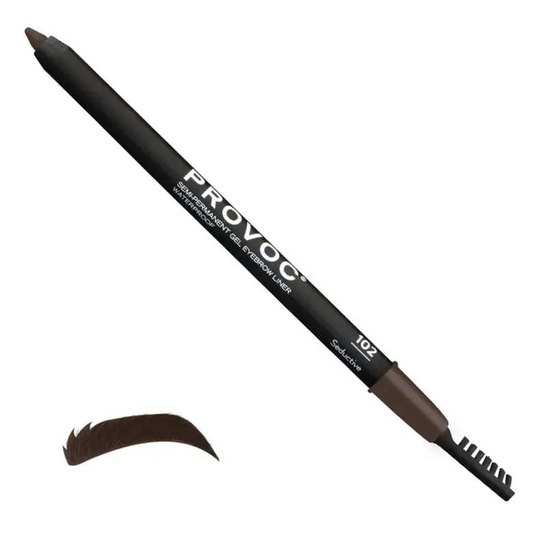PROVOC Semi-Permanent Gel Eyebrows Liner WP 102 Seductive Гелевая подводка в карандаше для бровей EYB102