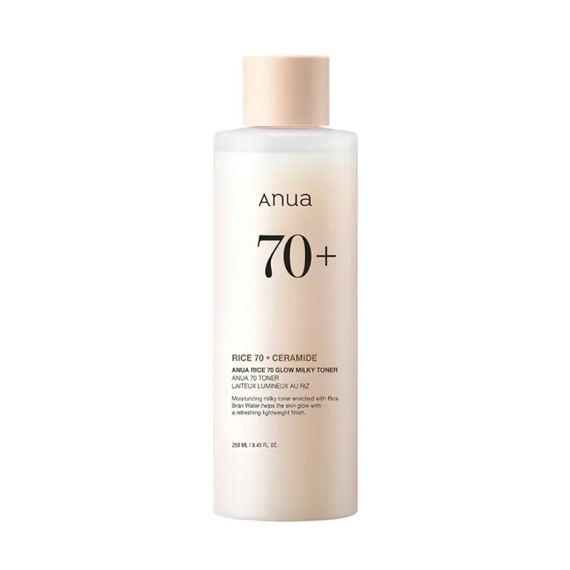 ANUA RICE 70 GLOW MILKY TONER Осветляющий молочный тонер с 70% экстракта риса 250ml