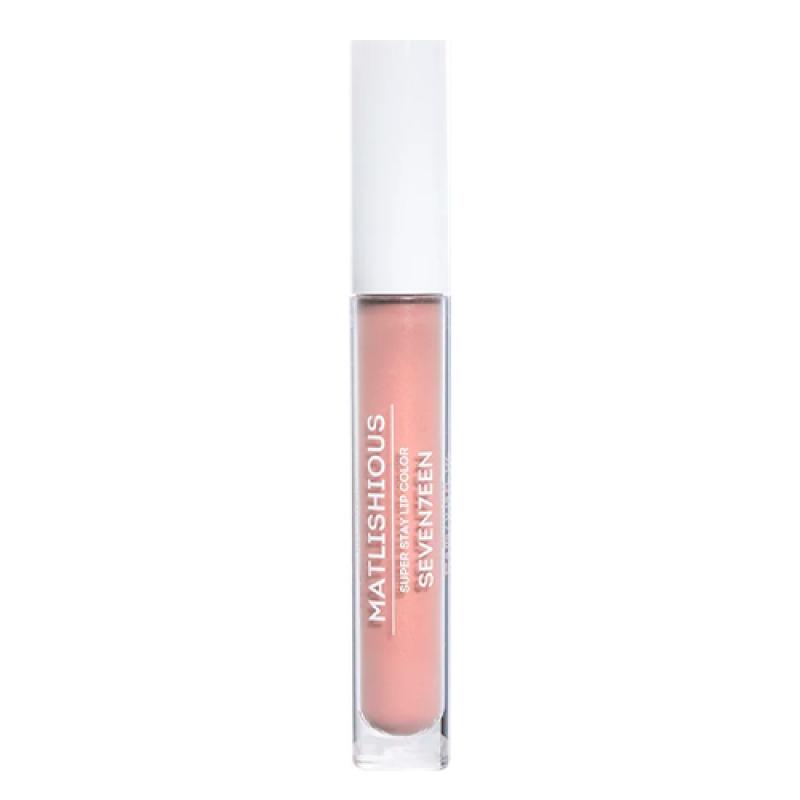 Seventeen Жидкая помада-блеск MATLISHIOUS SUPER STAY LIP COLOR т.01 розовый беж