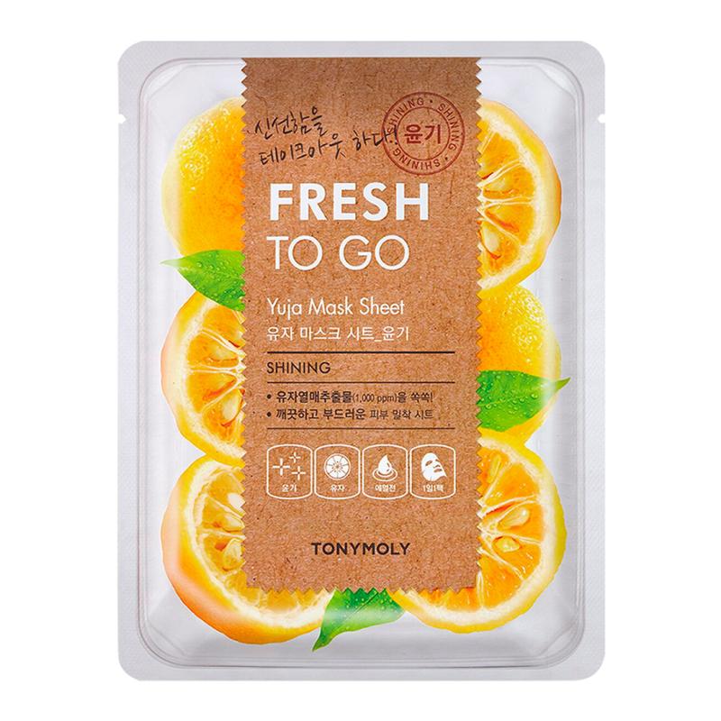 Tony Moly Маска для лица FRESH TO GO YUJA MASK SHEET