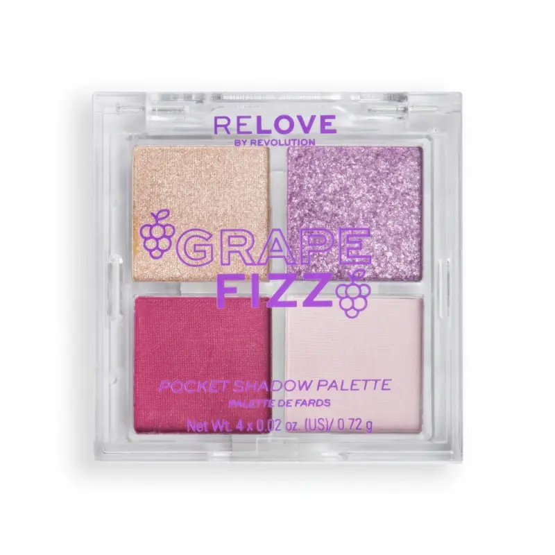 RELOVEREVOLUTION ПАЛЕТКА ТЕНЕЙ POCKET PALETTE Grape Fizz