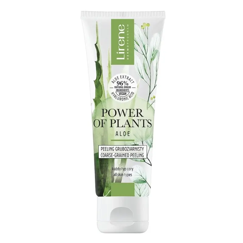 ПИЛИНГ ДЛЯ ЛИЦА LIRENE POWER OF PLANTS КРУПНОЗЕРНИСТЫЙ С АЛОЭ 75МЛ