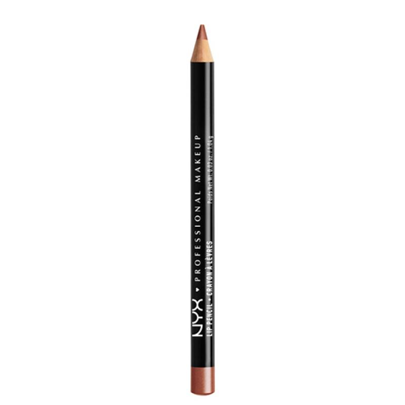NYX Professional Makeup Карандаш для губ Slim Lip Pencil, Оттенок 828, Ever, темный персиковый, матовый, стойкий, 1 гр