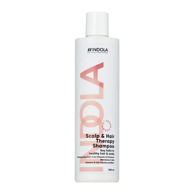 INDOLA Scalp&Hair Therapy шампунь для кожи головы и волос с растительным кератином и микроативированным средством против перхоти 300мл