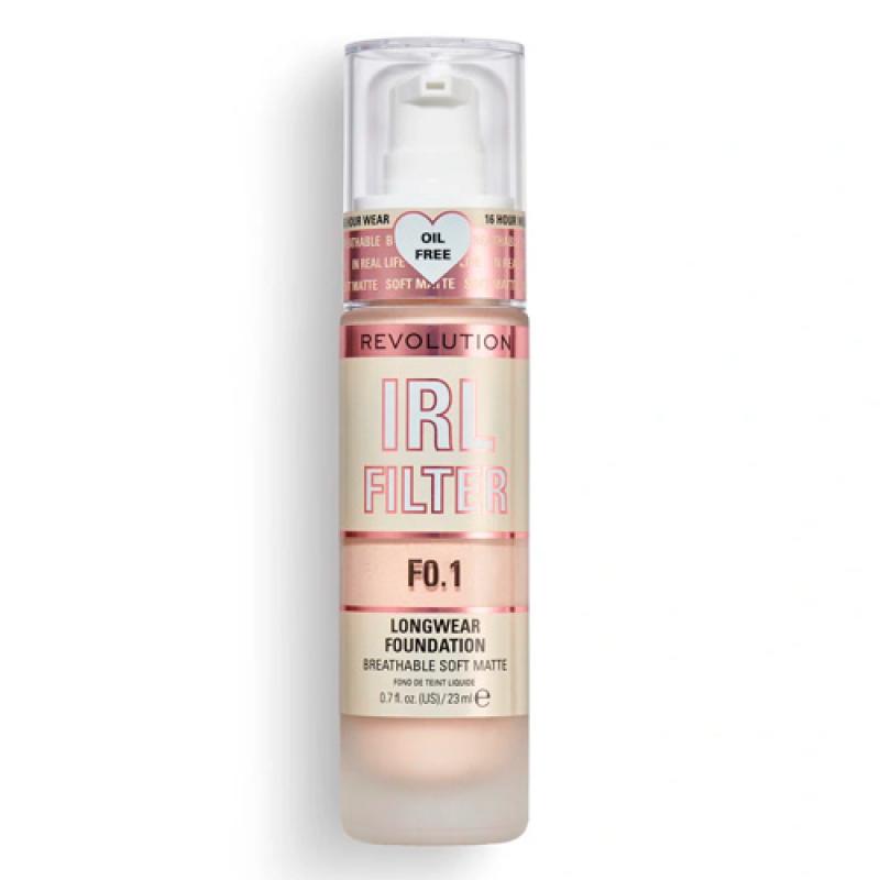 REVOLUTION ТОНАЛЬНАЯ ОСНОВА IRL FILTER LONGWEAR FOUNDATION F0.1