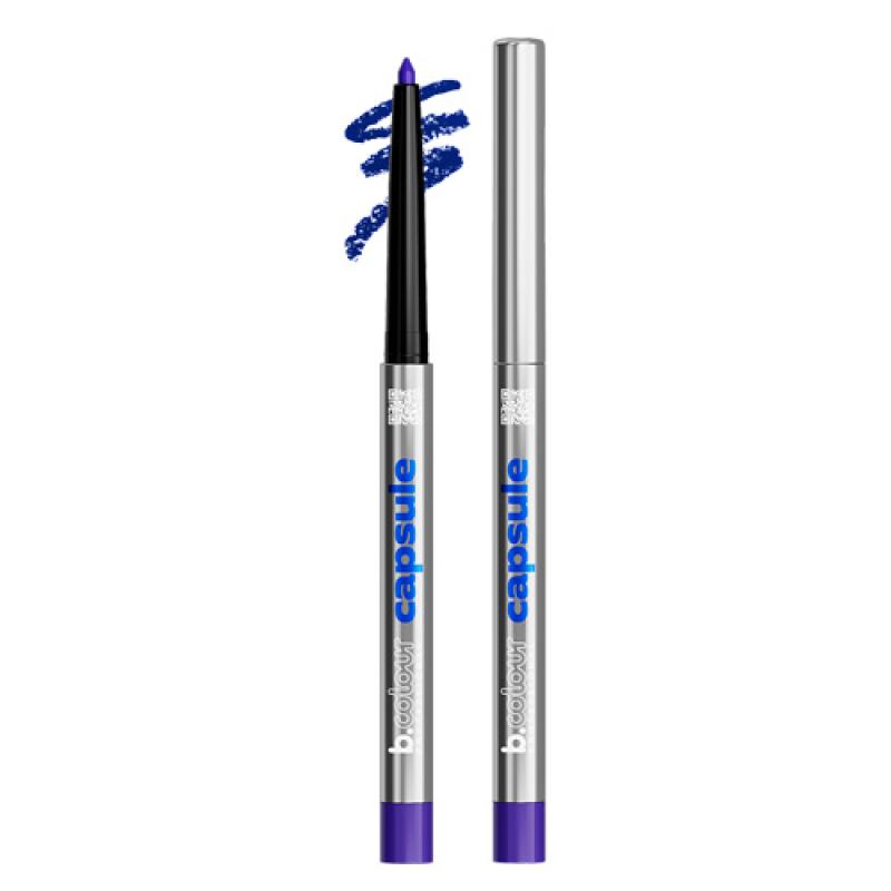 7DAYS B.COLOUR PRO CAPSULE Карандаш для глаз каял автоматический / 04 Maya blue, 0,25 г