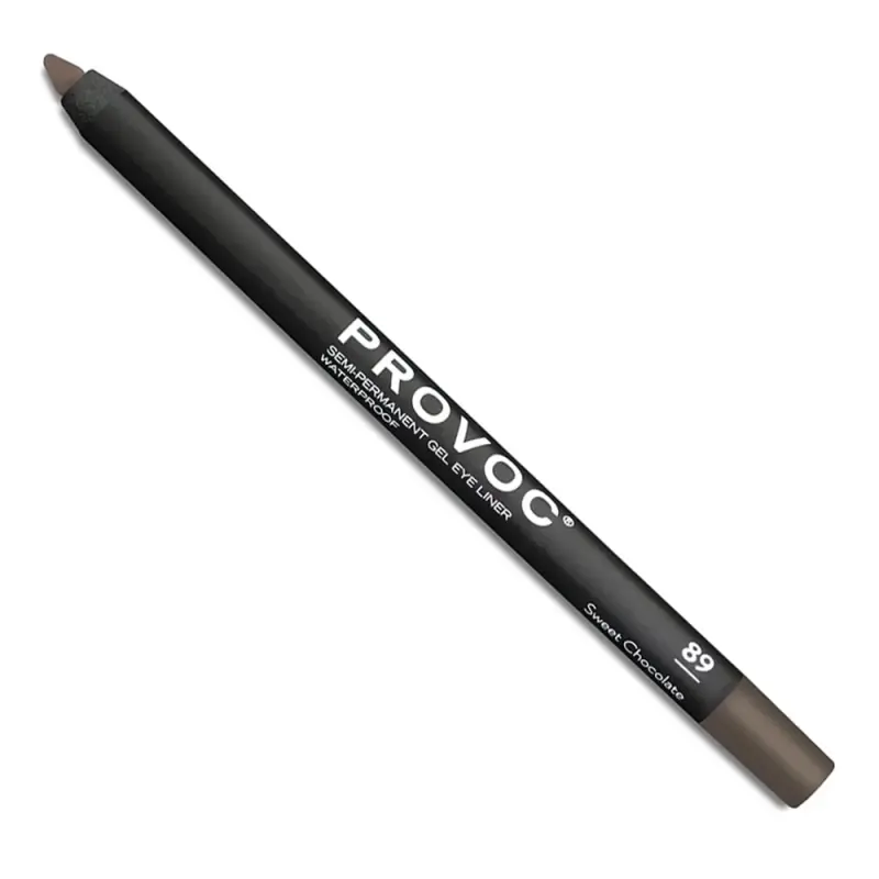 PROVOC Semi-Permanent Gel Eyeliner WP 89 Sweet Chocolate Гелевый водостойкий карандаш подводка для глаз EYL89
