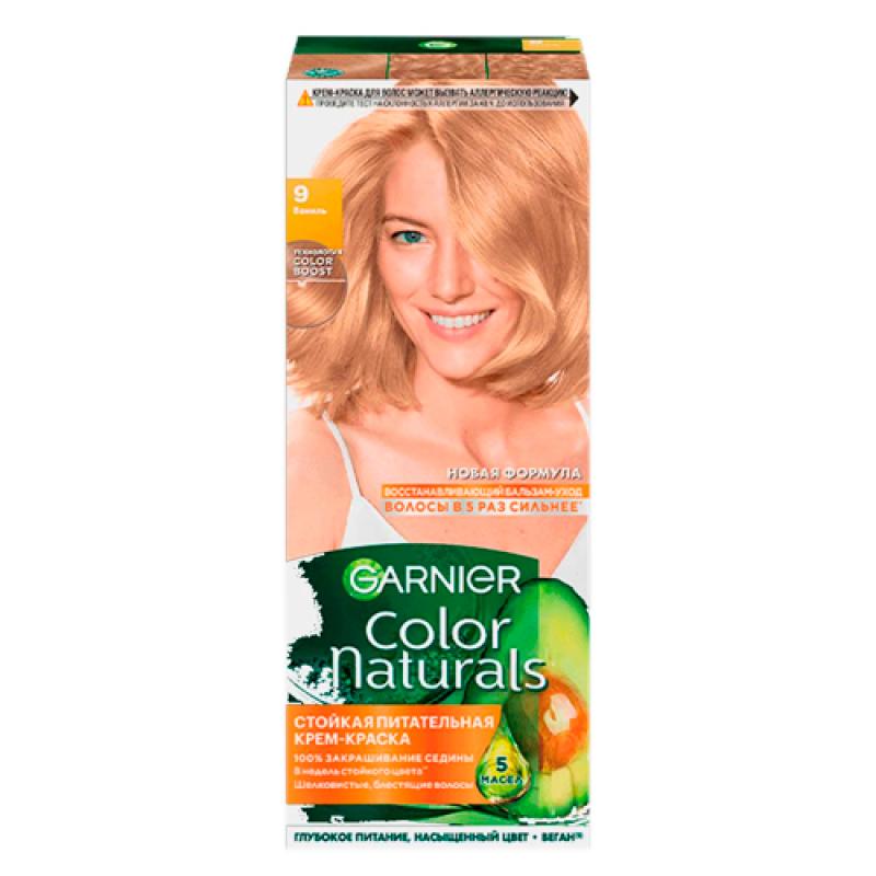 Garnier Стойкая питательная крем-краска для волос Color Naturals, оттенок 9 Ваниль