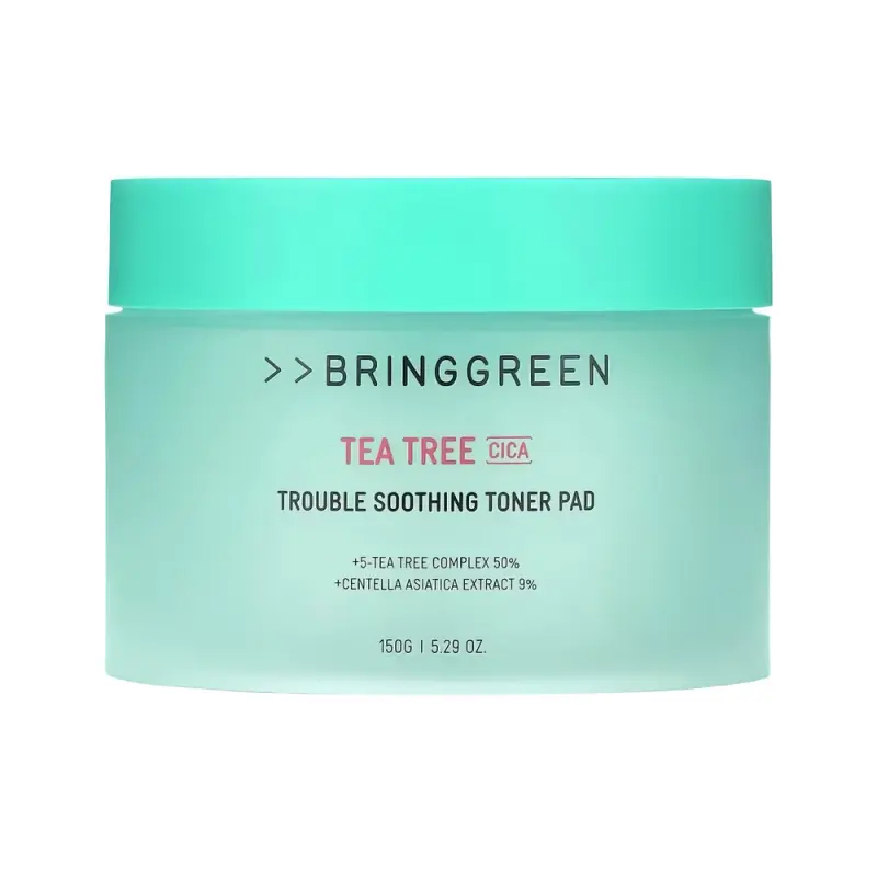 BRINGGREEN Tea Tree Cica Trouble Soothing Toner Pad 90ea