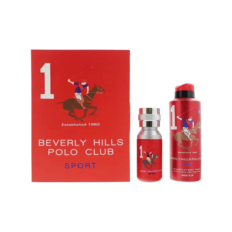 Beverly Hills Polo Club   Spon No.1 Goff Set for Men EDT 50mI + Sport Déodorant 175ml Набор для мужчин, парфюмерная вода 50 мл+ дезодарант 175 мл